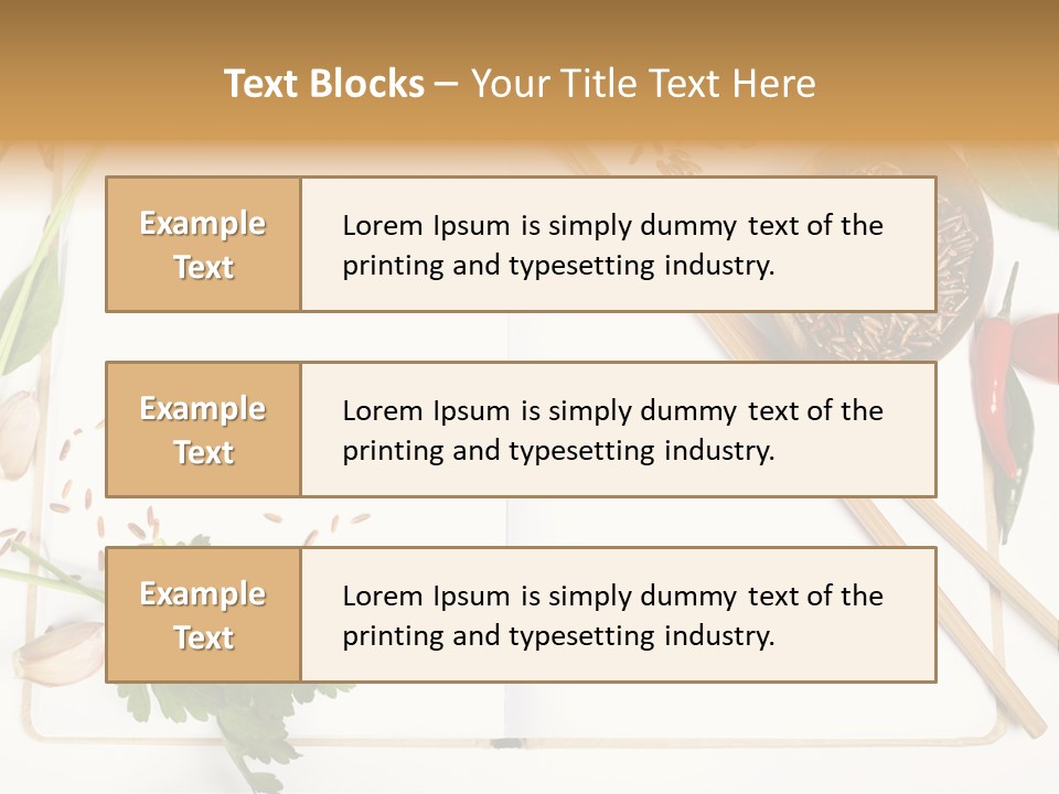 Tableware Ingredient White PowerPoint Template