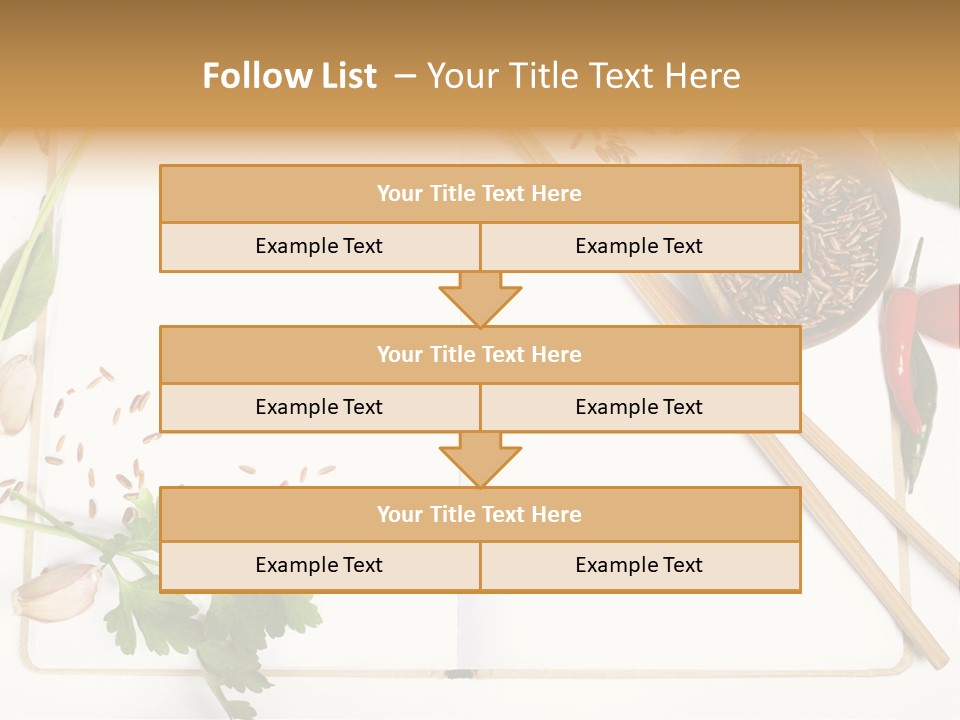 Tableware Ingredient White PowerPoint Template