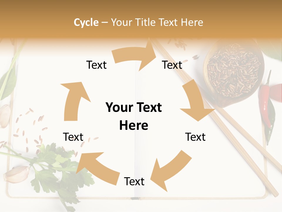 Tableware Ingredient White PowerPoint Template