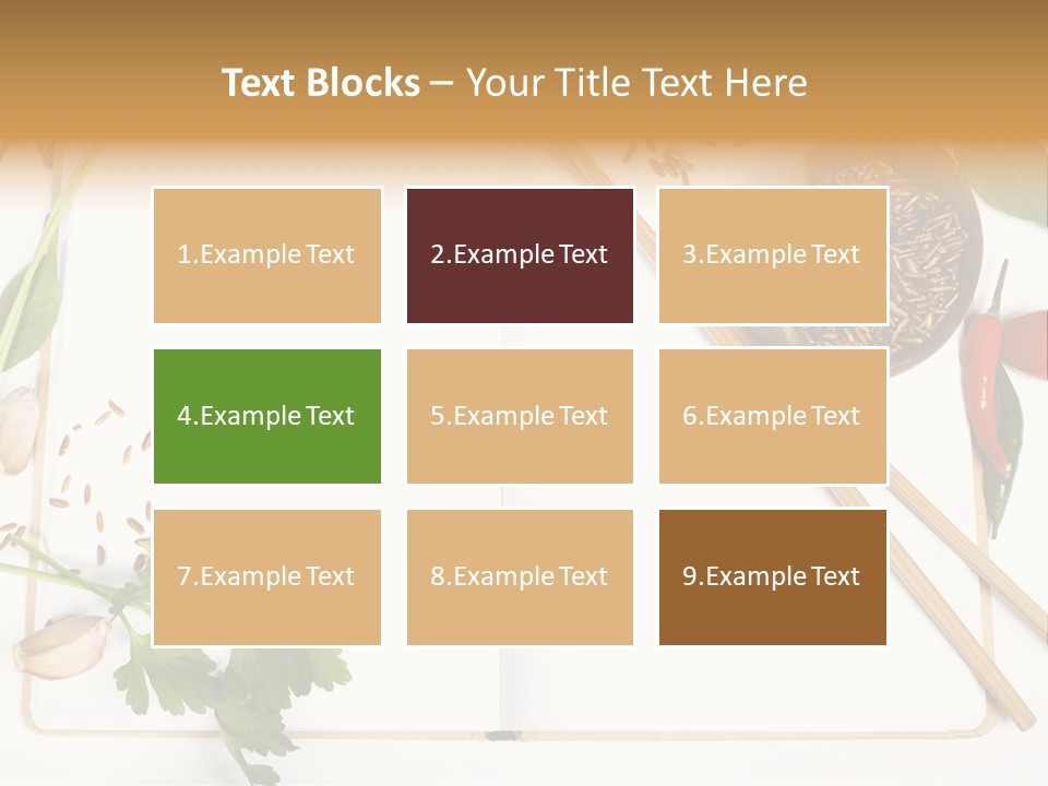 Tableware Ingredient White PowerPoint Template