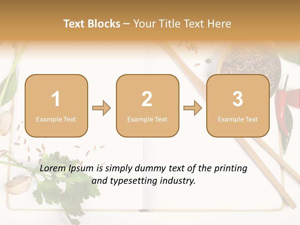 Tableware Ingredient White PowerPoint Template
