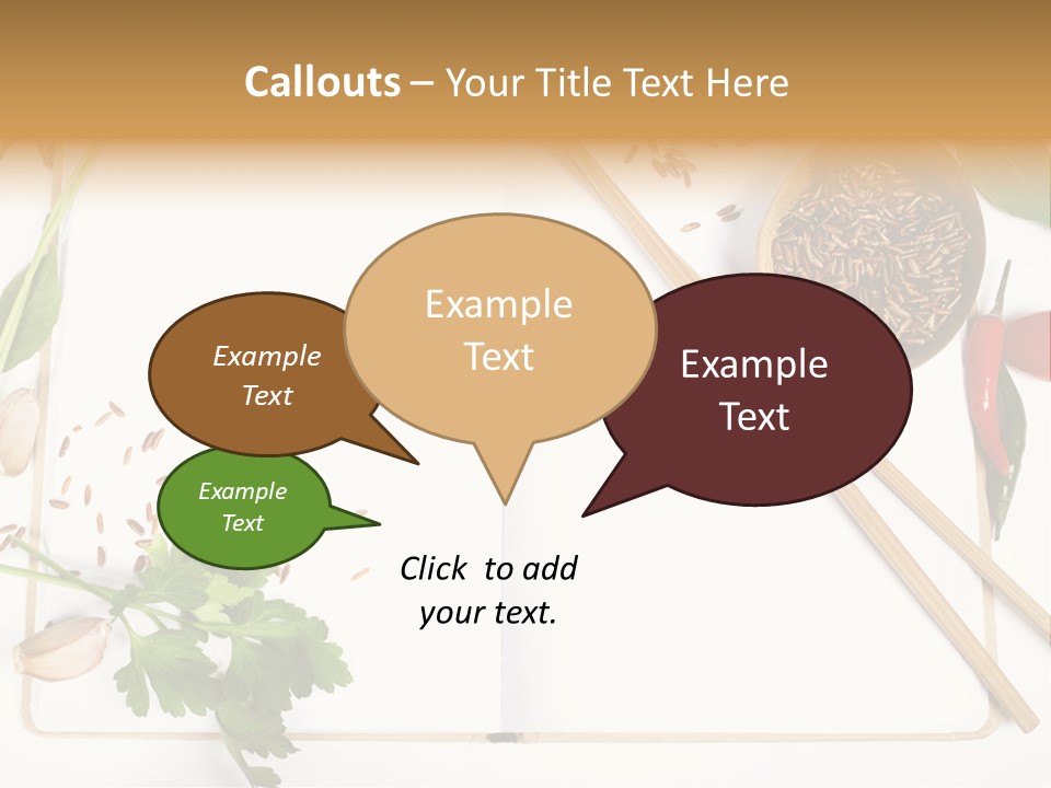 Tableware Ingredient White PowerPoint Template