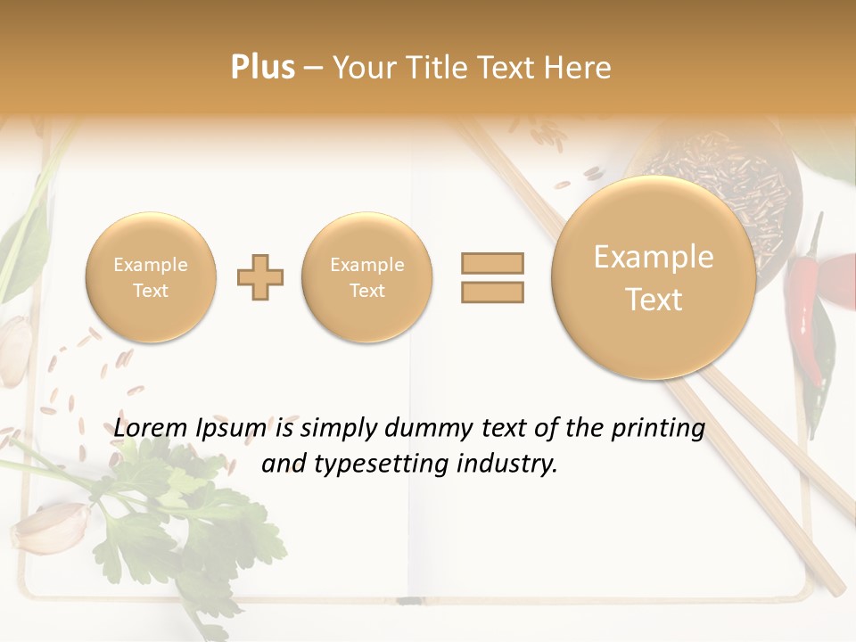 Tableware Ingredient White PowerPoint Template