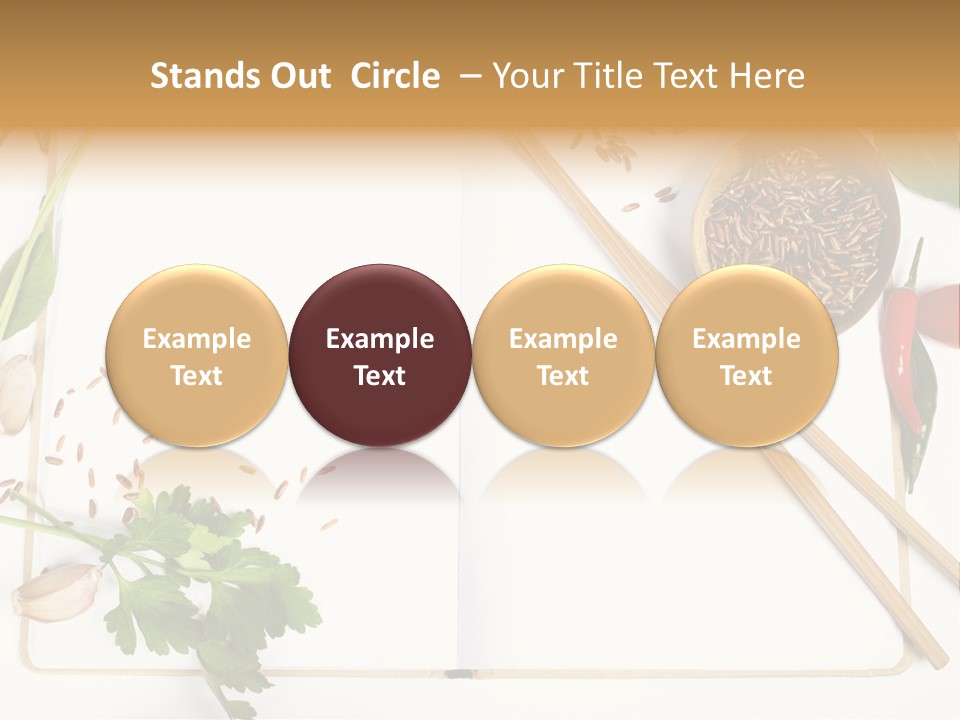 Tableware Ingredient White PowerPoint Template