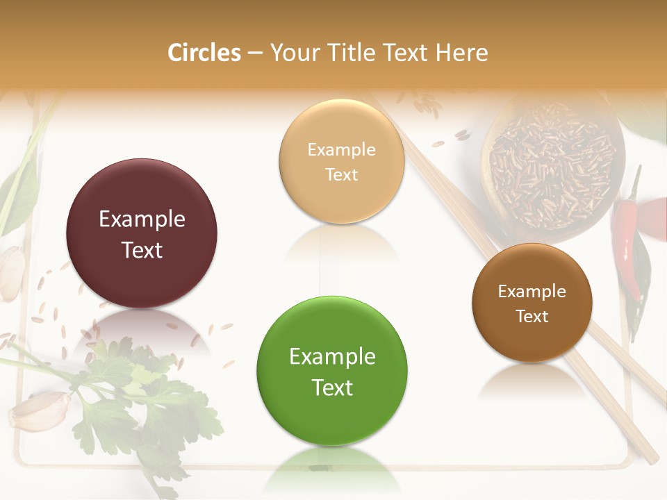 Tableware Ingredient White PowerPoint Template