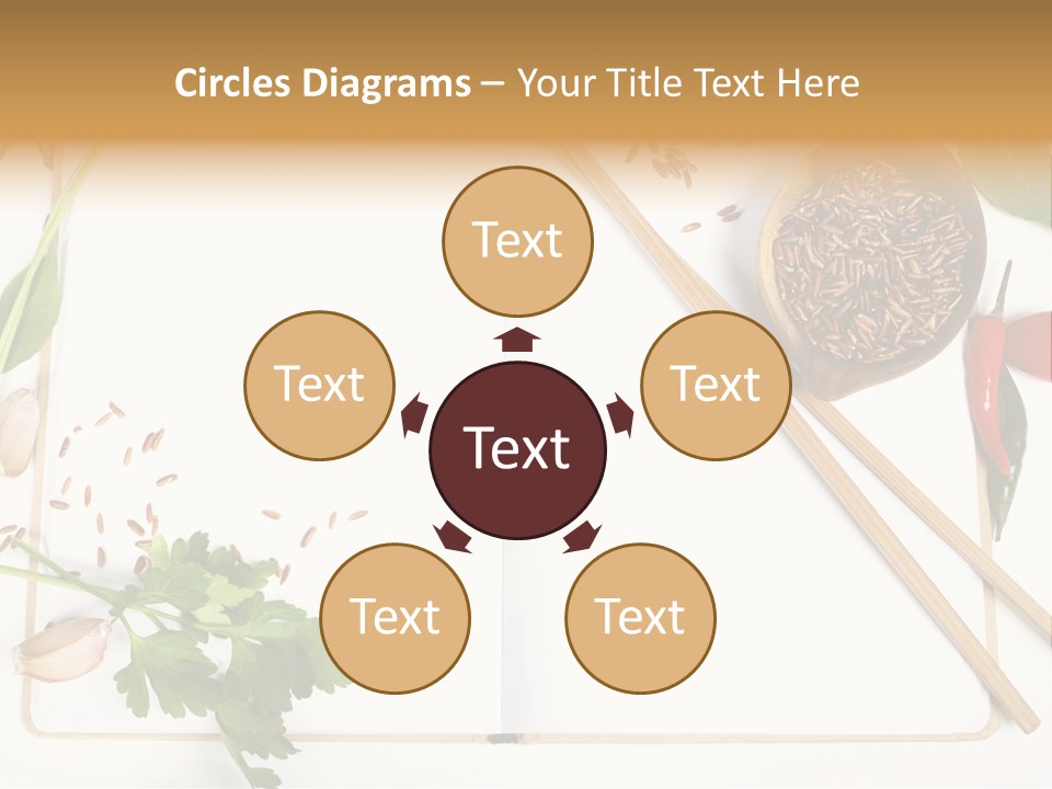 Tableware Ingredient White PowerPoint Template