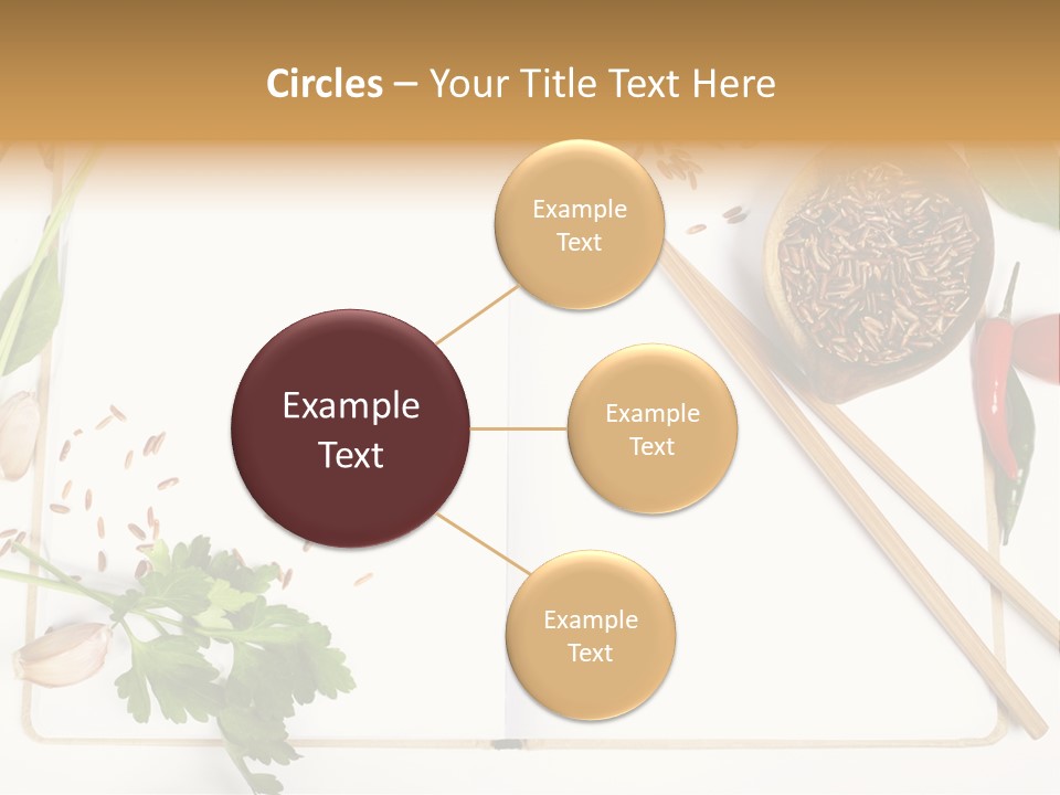 Tableware Ingredient White PowerPoint Template