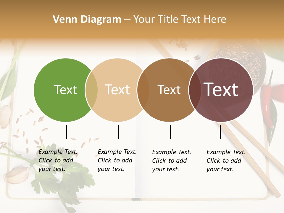 Tableware Ingredient White PowerPoint Template