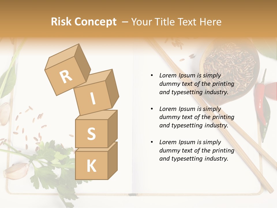 Tableware Ingredient White PowerPoint Template