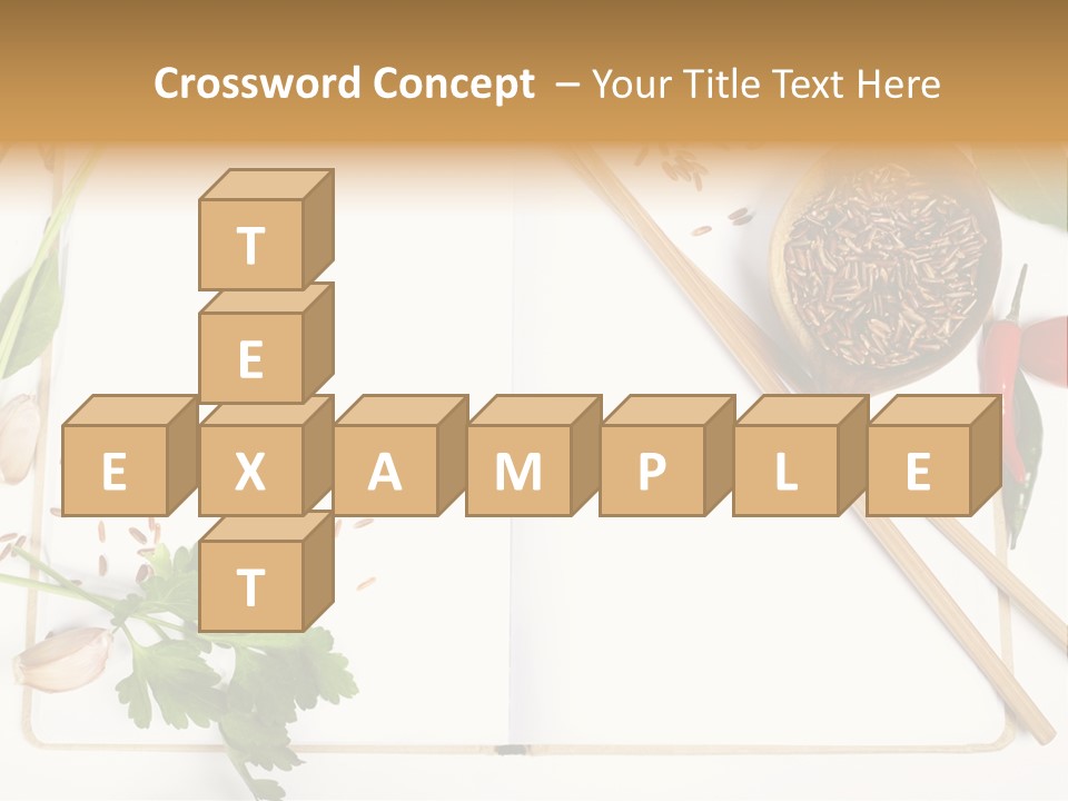 Tableware Ingredient White PowerPoint Template