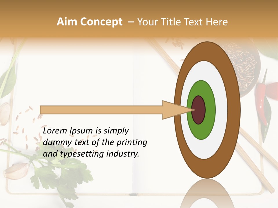 Tableware Ingredient White PowerPoint Template