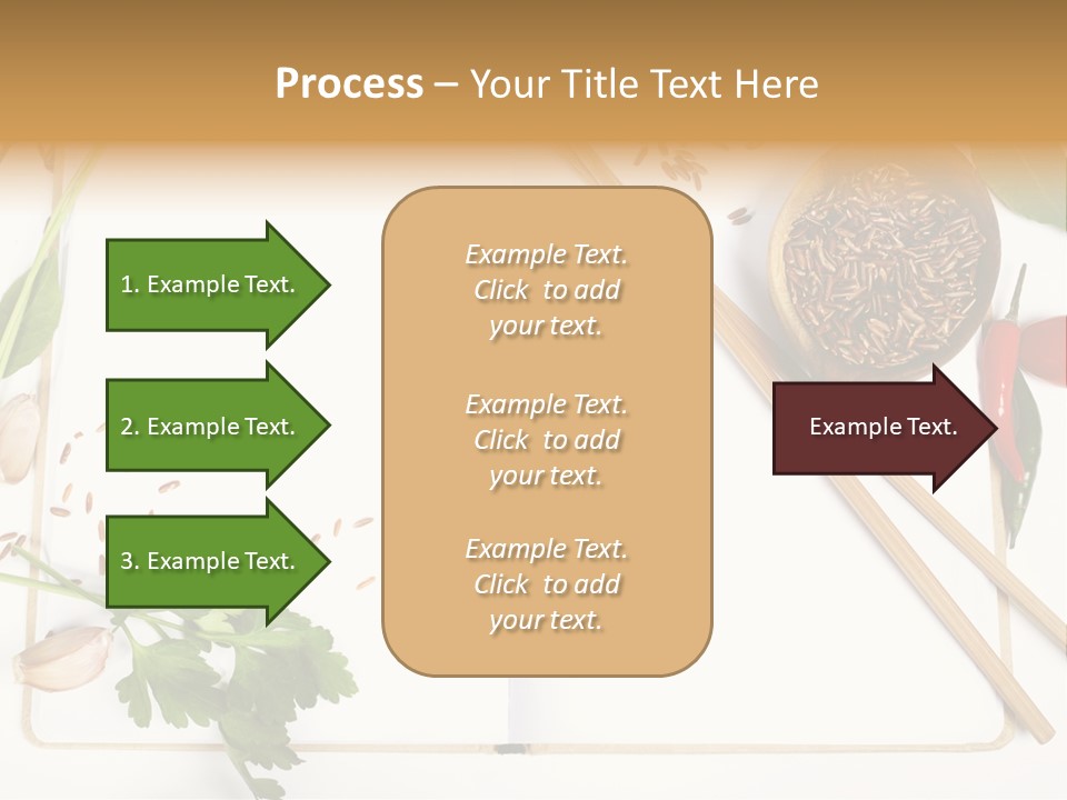 Tableware Ingredient White PowerPoint Template