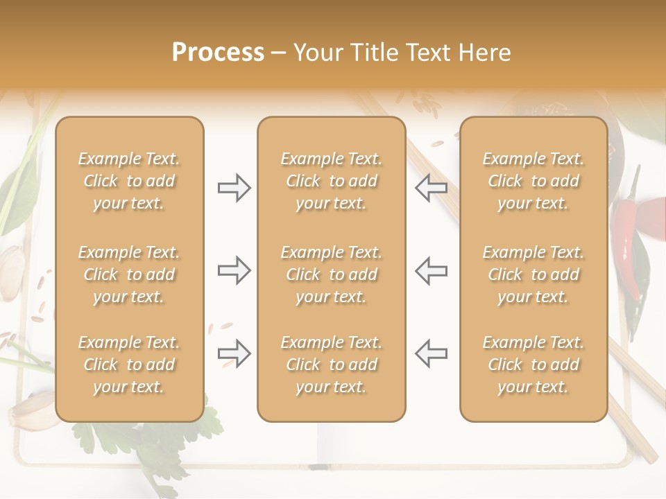 Tableware Ingredient White PowerPoint Template