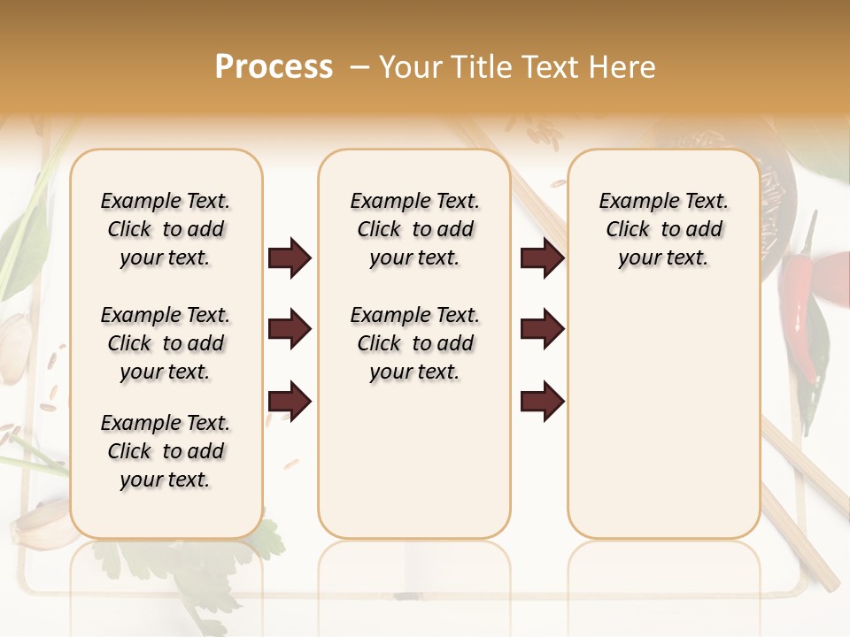 Tableware Ingredient White PowerPoint Template