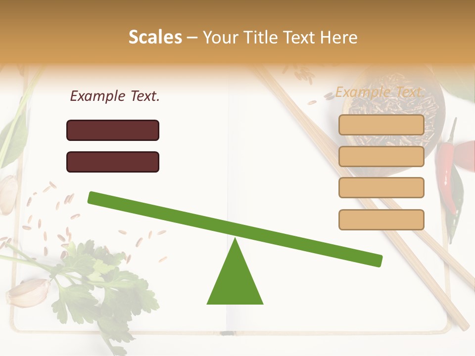 Tableware Ingredient White PowerPoint Template