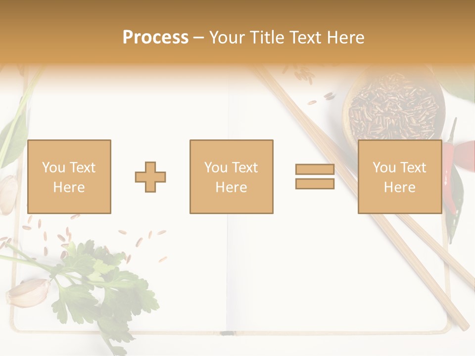 Tableware Ingredient White PowerPoint Template
