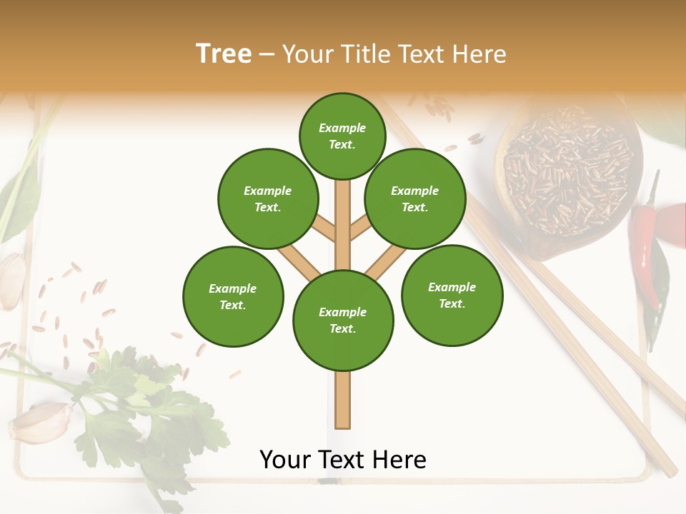 Tableware Ingredient White PowerPoint Template