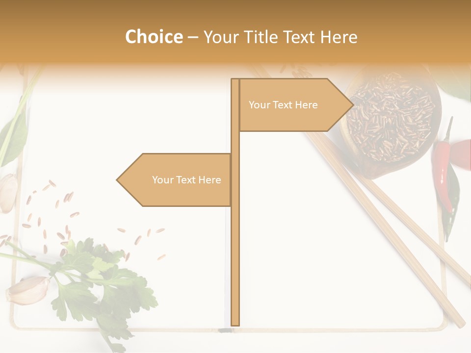 Tableware Ingredient White PowerPoint Template
