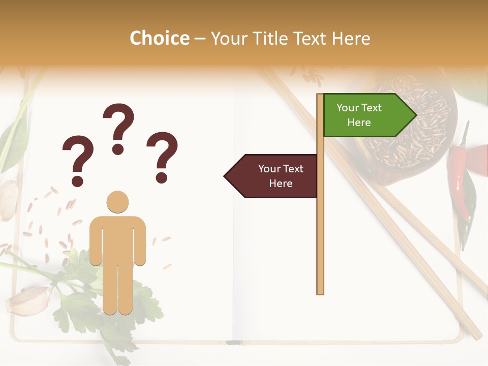 Tableware Ingredient White PowerPoint Template