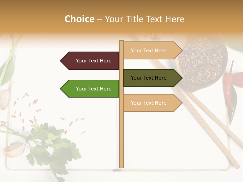 Tableware Ingredient White PowerPoint Template