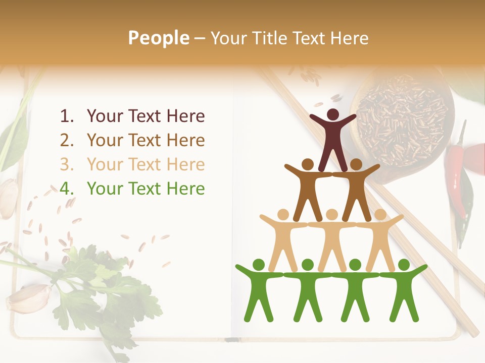 Tableware Ingredient White PowerPoint Template