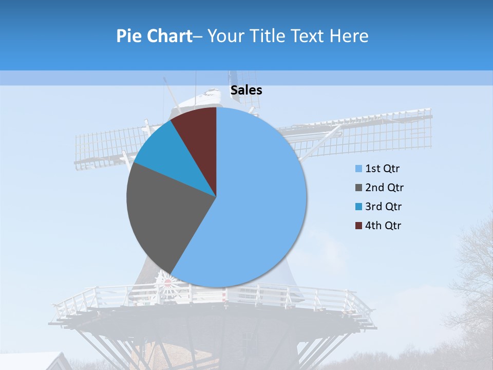 Netherlands Mill Sky PowerPoint Template