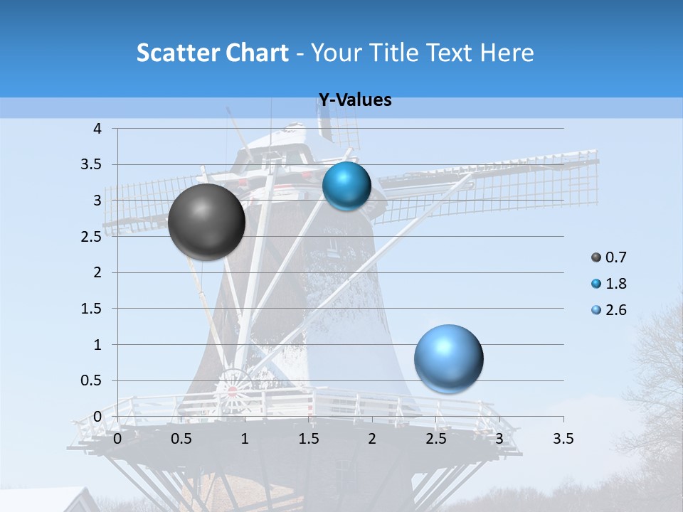 Netherlands Mill Sky PowerPoint Template