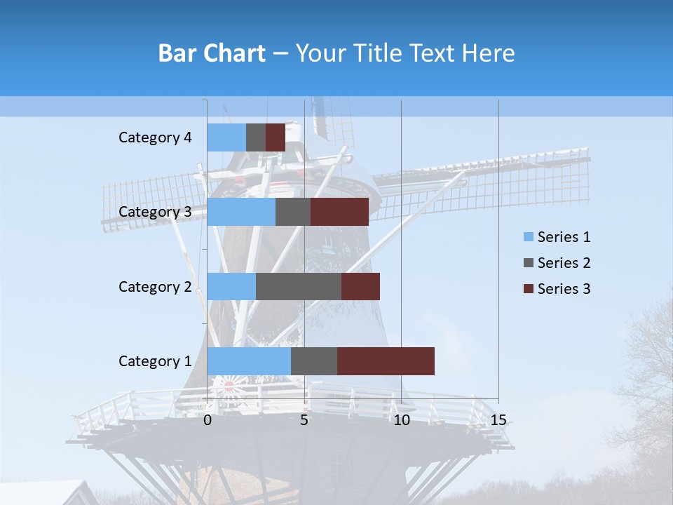 Netherlands Mill Sky PowerPoint Template