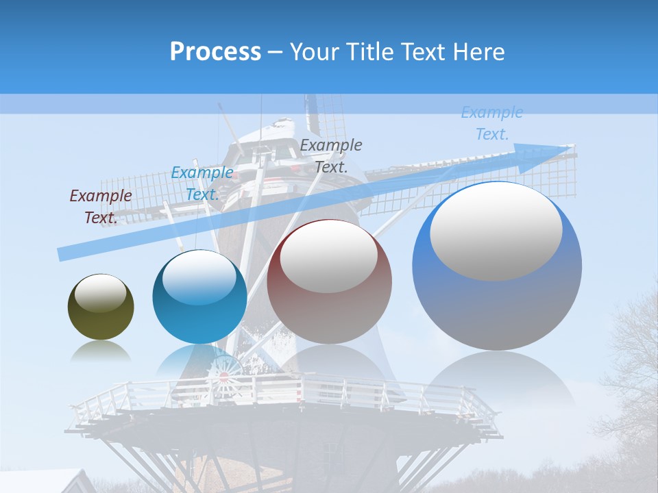 Netherlands Mill Sky PowerPoint Template