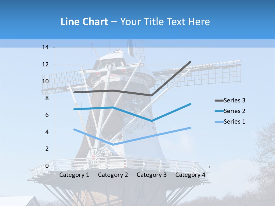 Netherlands Mill Sky PowerPoint Template