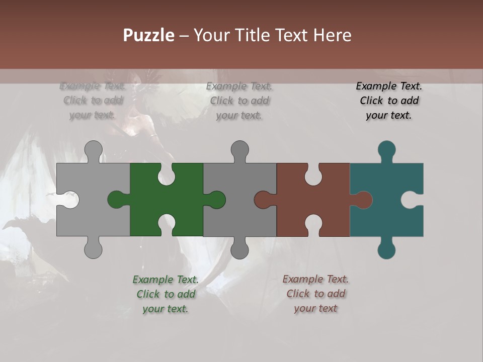 Winged Illustration War PowerPoint Template