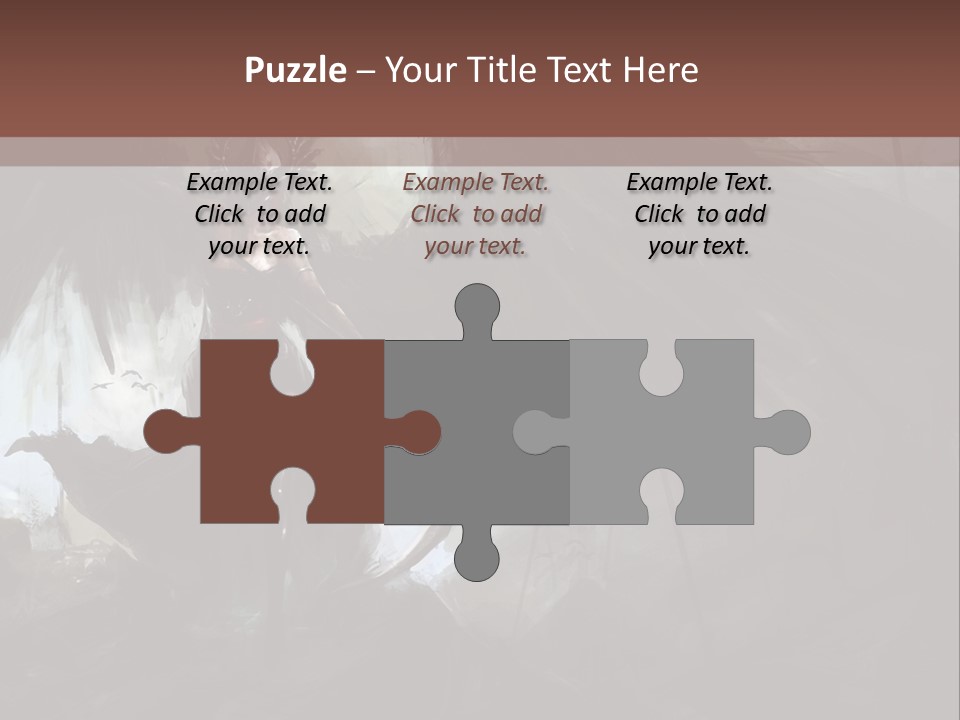 Winged Illustration War PowerPoint Template