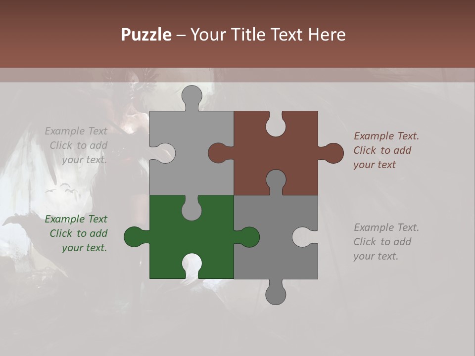 Winged Illustration War PowerPoint Template