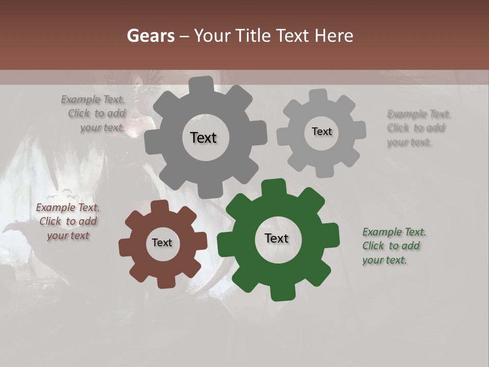 Winged Illustration War PowerPoint Template