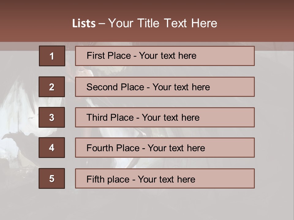 Winged Illustration War PowerPoint Template