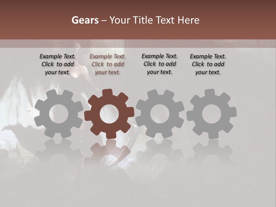 Winged Illustration War PowerPoint Template