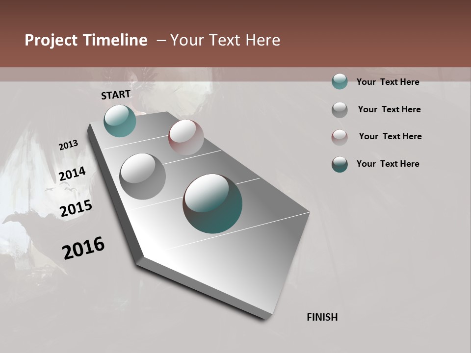 Winged Illustration War PowerPoint Template
