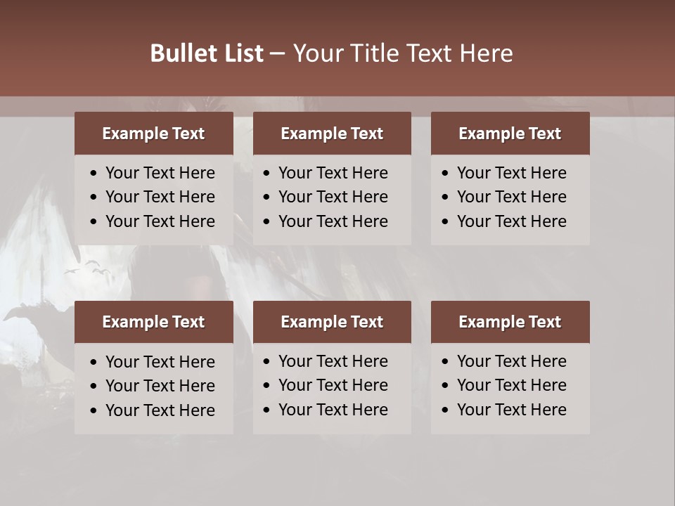 Winged Illustration War PowerPoint Template