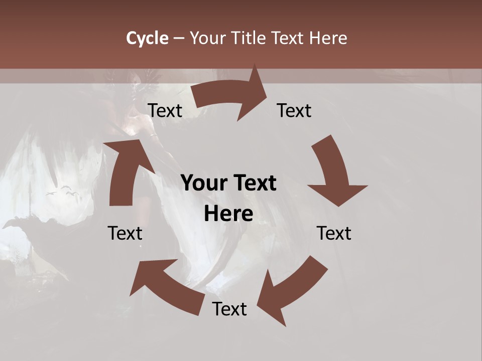 Winged Illustration War PowerPoint Template