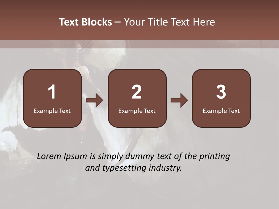 Winged Illustration War PowerPoint Template