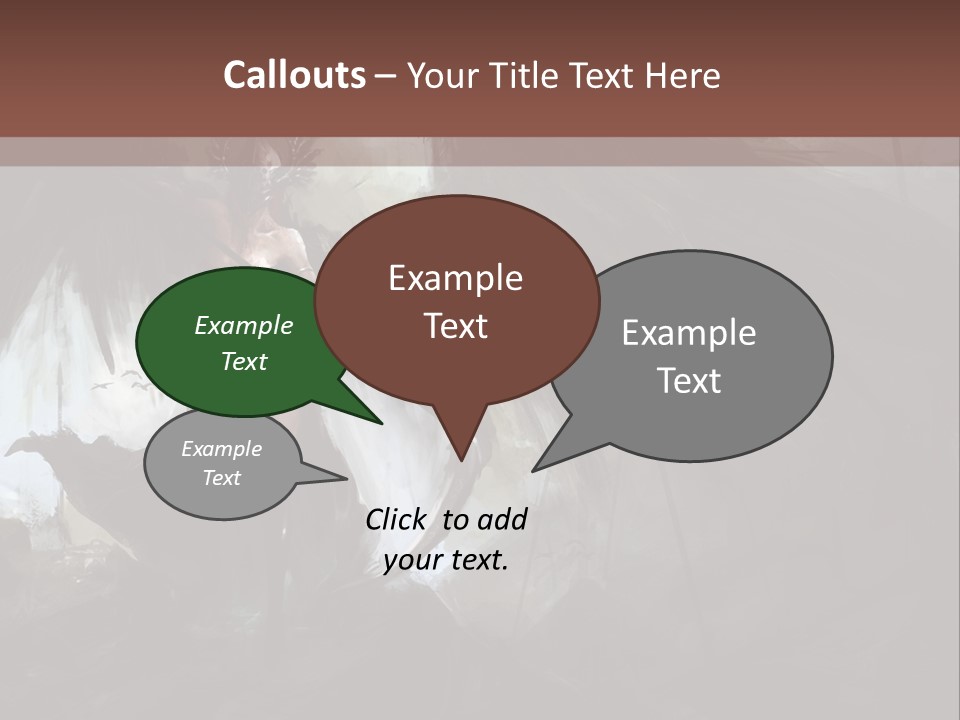 Winged Illustration War PowerPoint Template