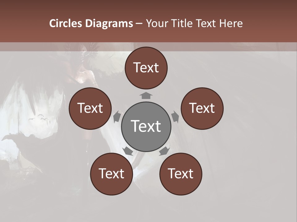 Winged Illustration War PowerPoint Template