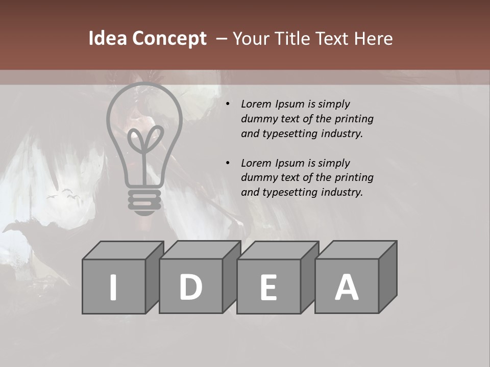 Winged Illustration War PowerPoint Template