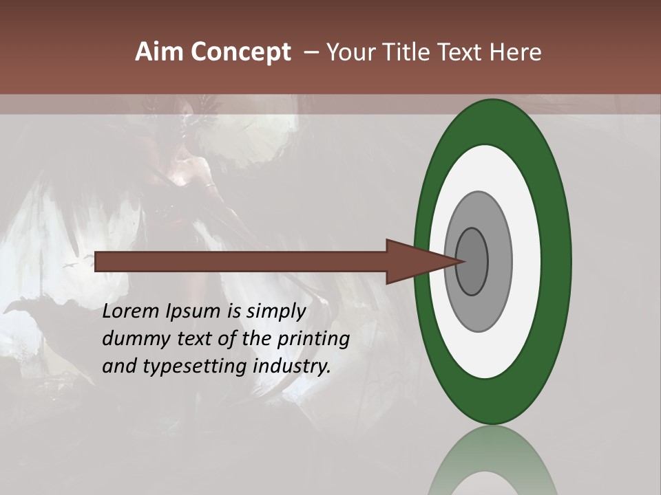 Winged Illustration War PowerPoint Template