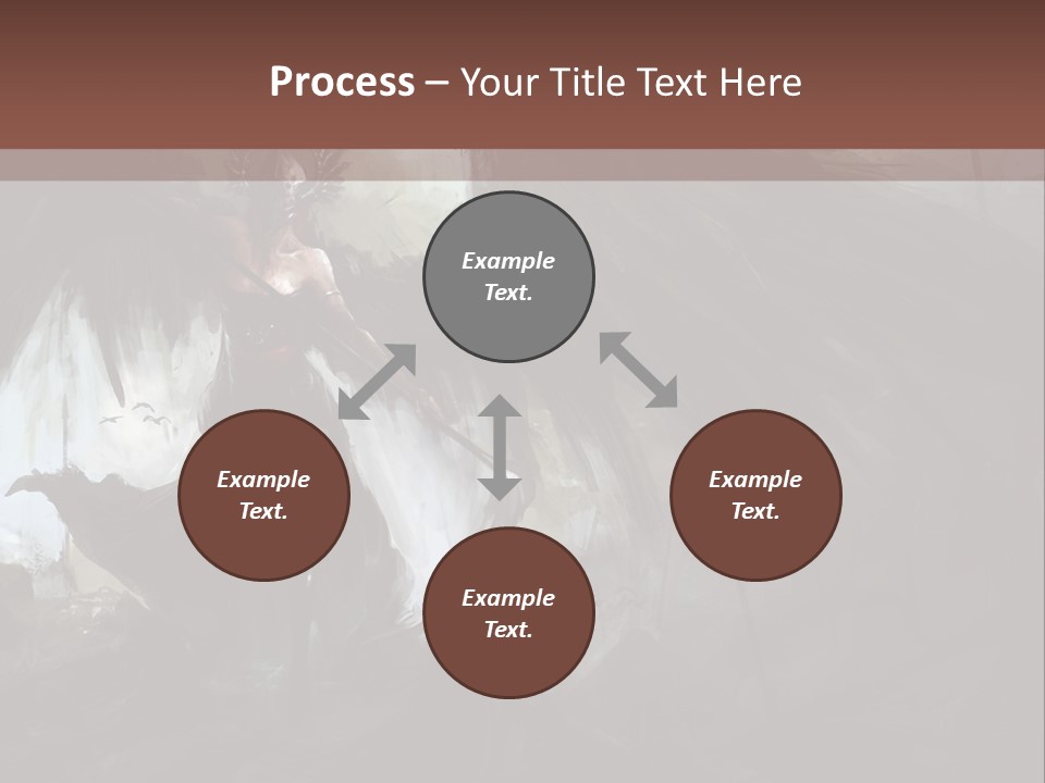 Winged Illustration War PowerPoint Template