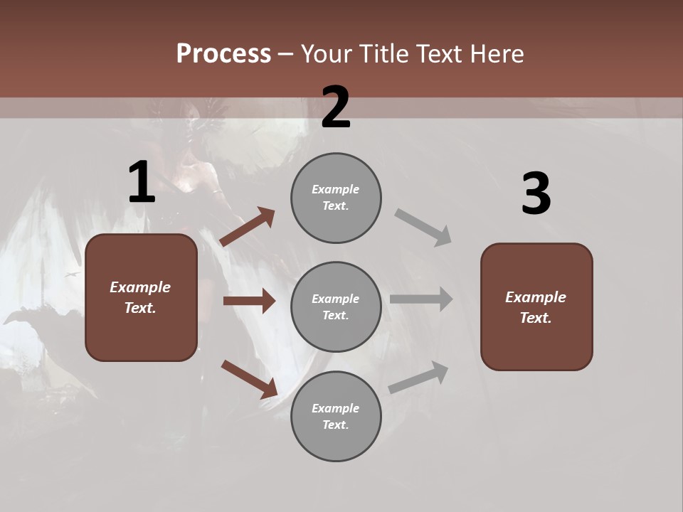 Winged Illustration War PowerPoint Template