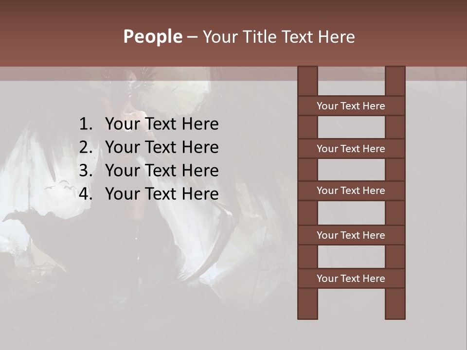 Winged Illustration War PowerPoint Template