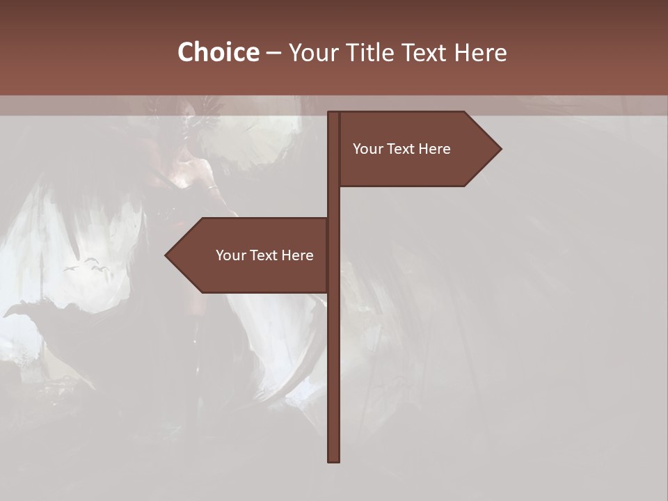 Winged Illustration War PowerPoint Template
