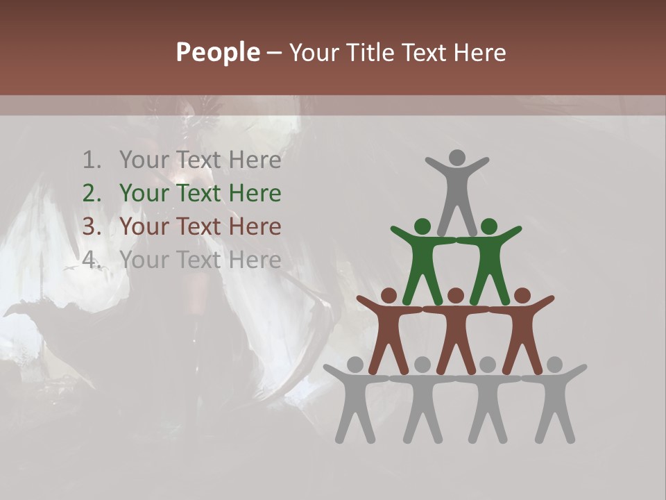 Winged Illustration War PowerPoint Template