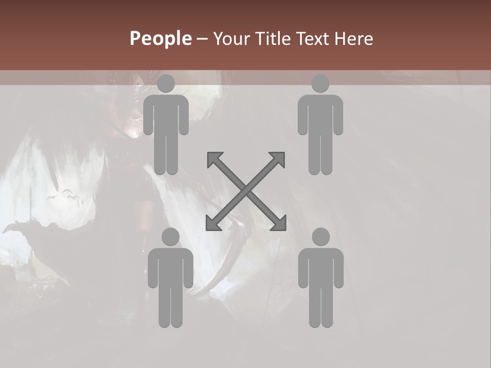 Winged Illustration War PowerPoint Template